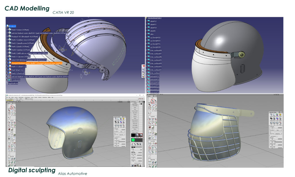 CAD modelling CATIA V5 and digital sculpting
