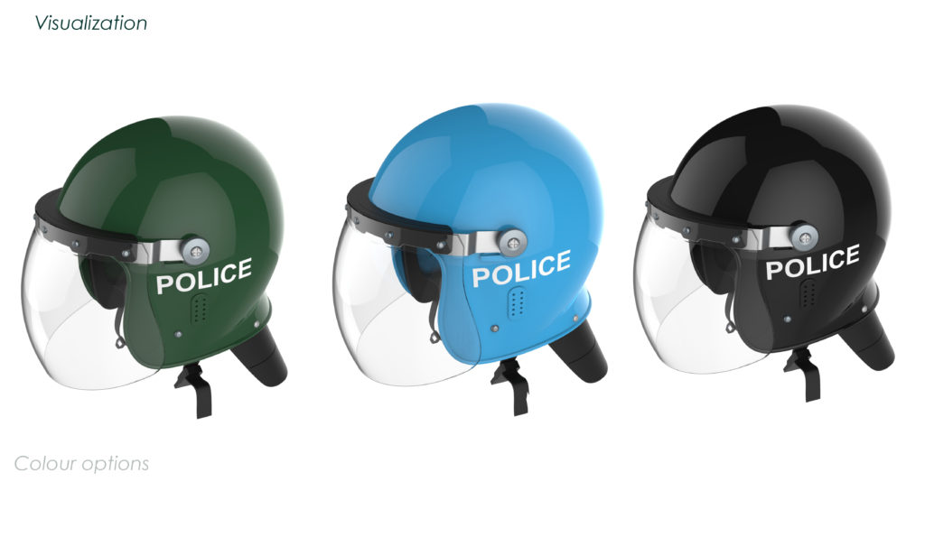 3d realistic rendering of helmet